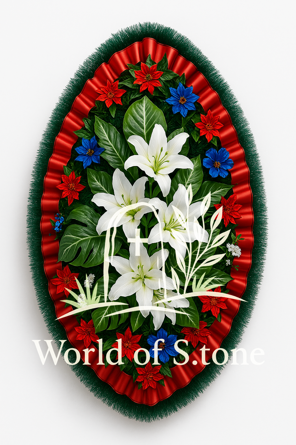 ритуальные венки ручной работы