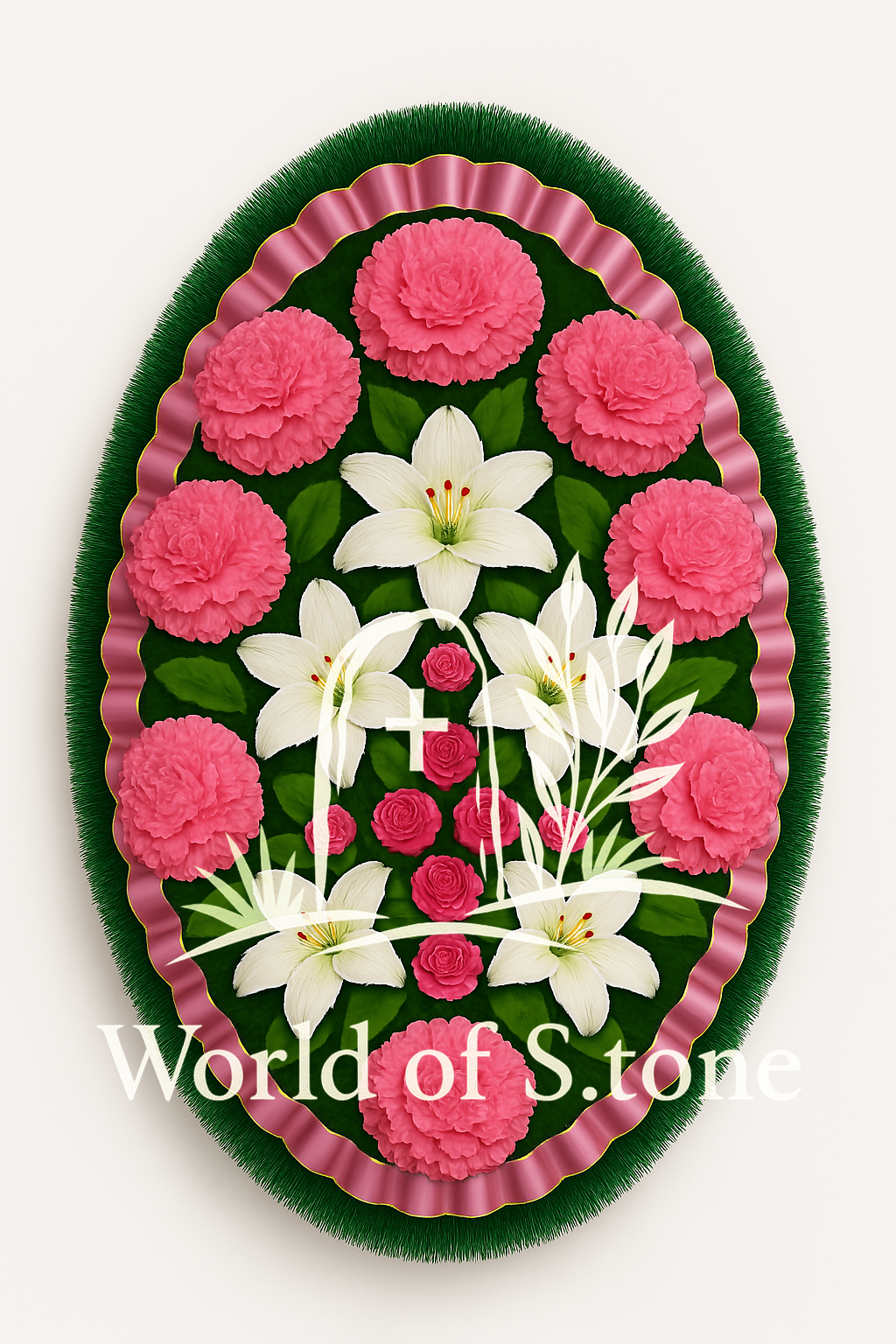 венок похоронный большой