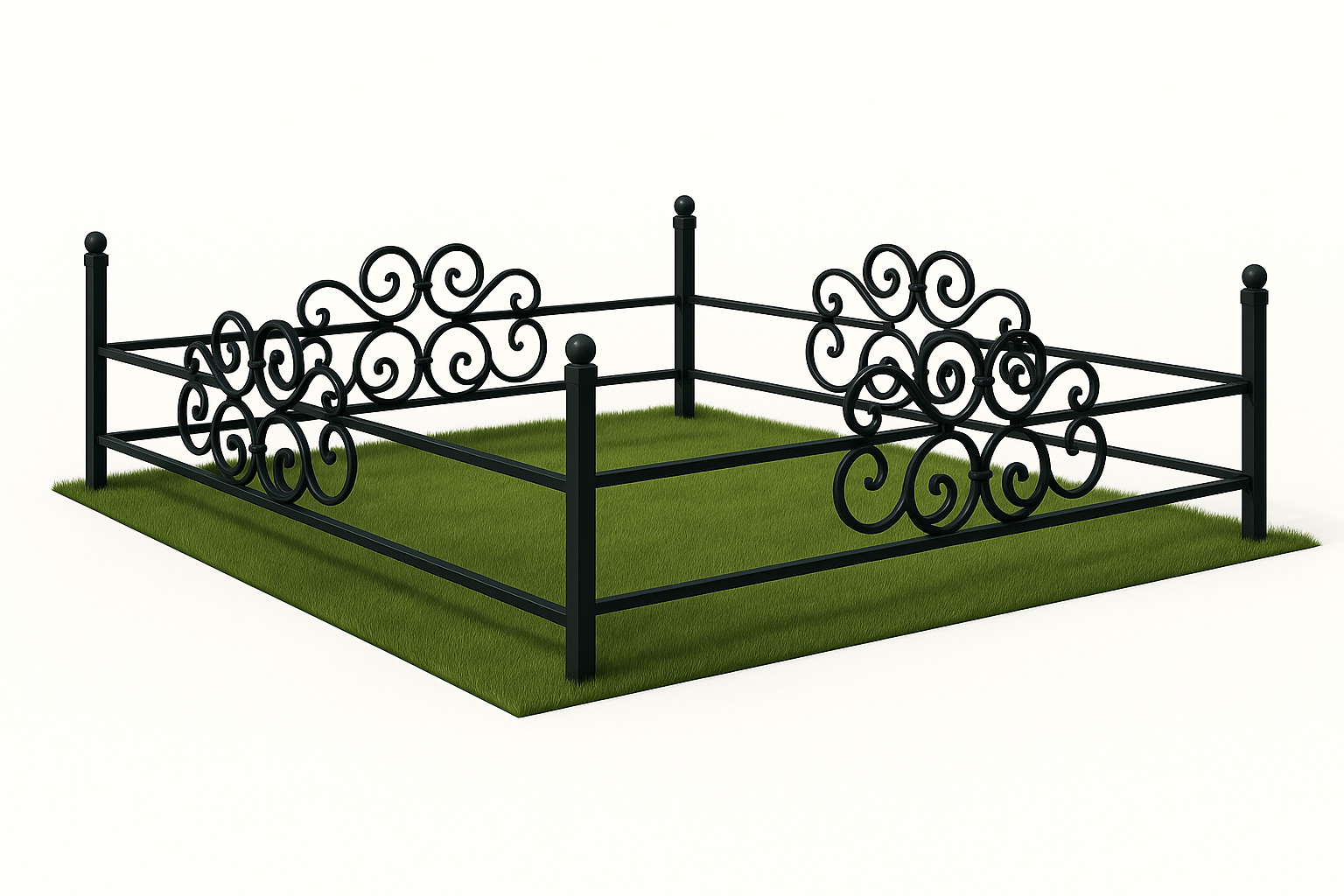 образцы оград на кладбище