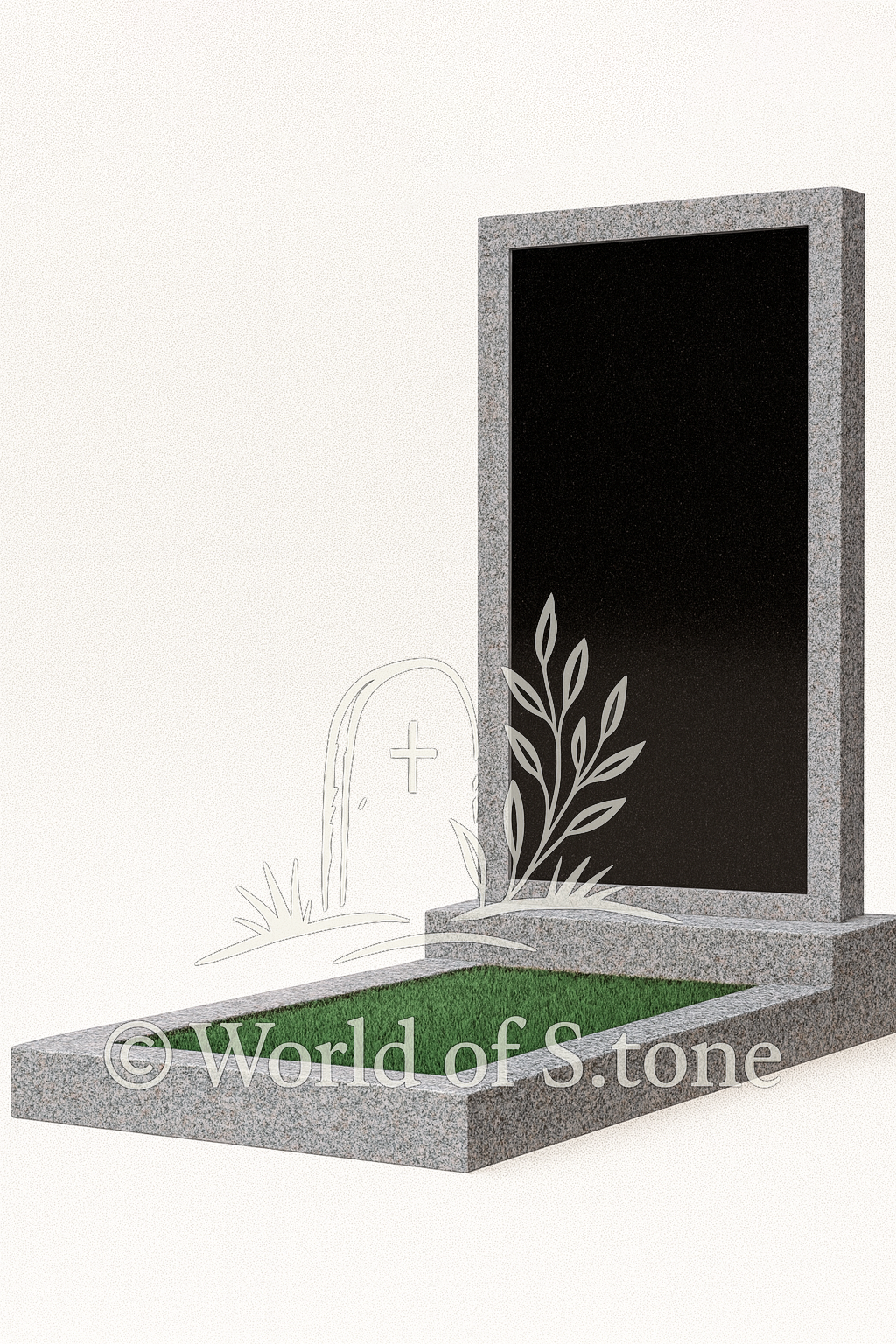 комбинированный памятник из гранита Нягань