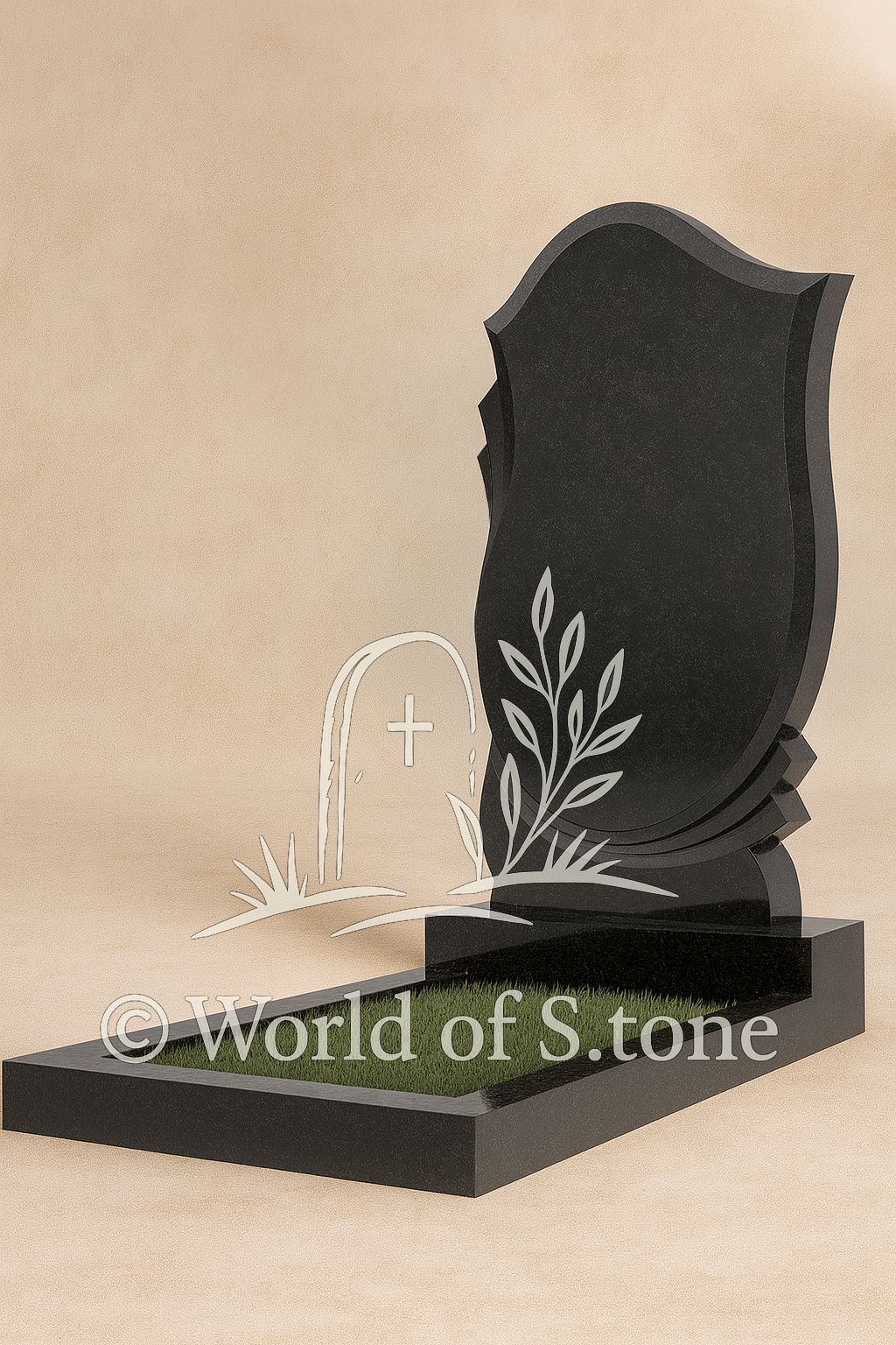 памятник мужчине на кладбище из гранита