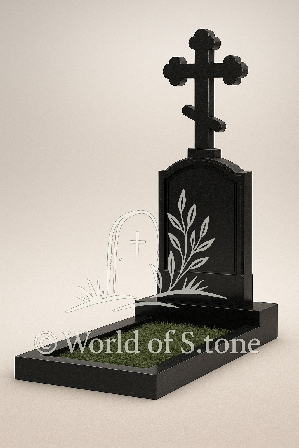 кресты из черного гранита